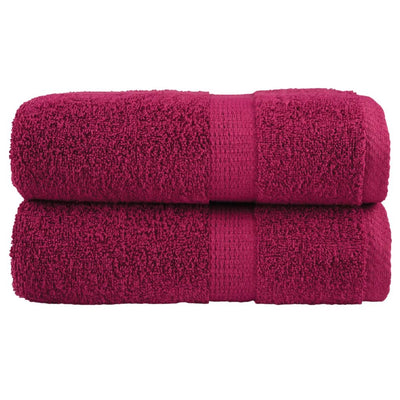 Vidaxl gastendoekjes solund 2 st 600 g m² 30x50 cm bordeauxrood
