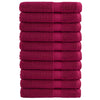 Vidaxl saunahanddoeken solund 10 st 600 g m² 80x200 cm bordeaux