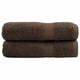 Vidaxl badhanddoeken solund 2 st 600 g m² 70x140 cm bruin