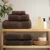 Vidaxl saunadoeken solund 4 st 600 g m² 80x200 cm bruin