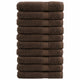 Vidaxl saunadoeken solund 10 st 600 g m² 80x200 cm bruin