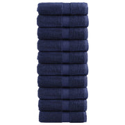 Vidaxl premium washandjes solund 10 stuks marineblauw 30x30 cm 600 g m² - afbeelding 1