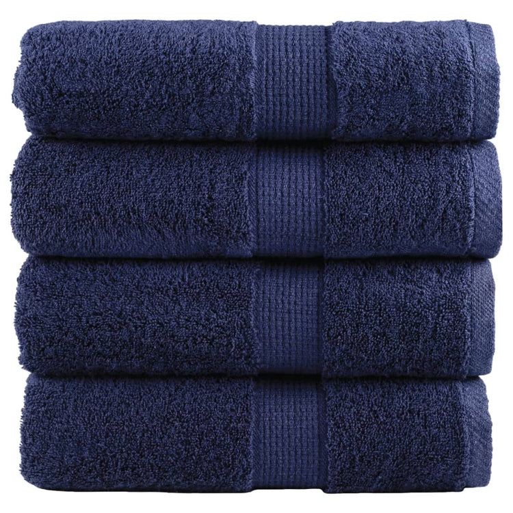 Vidaxl gastendoekjes solund 4 st 600 g m² 30x50 cm marineblauw