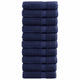 Vidaxl handdoeken solund 10 st 600 g m² 50x100 cm marineblauw