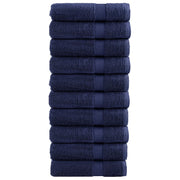 Vidaxl badhanddoeken solund 10 st 600 g m² 70x140 cm marineblauw - afbeelding 1