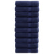 Vidaxl badhanddoeken solund 10 st 600 g m² 70x140 cm marineblauw