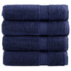 Vidaxl badhanddoeken solund 4 st 600 g m² 100x150 cm marineblauw