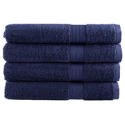 Vidaxl saunadoeken solund 4 st 600 g m² 80x200 cm marineblauw - afbeelding 1