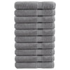 Vidaxl handdoeken solund 10 st 600 g m² 100x200 cm grijs