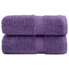 Vidaxl premium washandjes solund 2 st paars 30x30 cm 600 g m2
