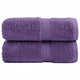 Vidaxl premium washandjes solund 2 st paars 30x30 cm 600 g m2