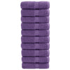 Vidaxl premium washandjes solund 10 stuks paars 30x30 cm 600 g m2
