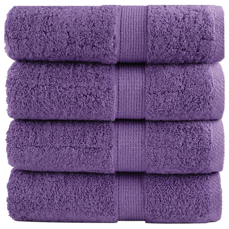 Vidaxl gastendoekjes solund 4 st 600 g m² 30x50 cm paars