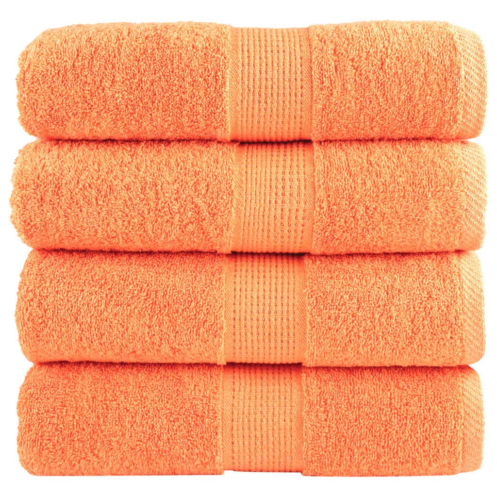 Vidaxl gastendoekjes solund 4 st 600 g m² 30x50 cm oranje