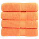Vidaxl handdoeken solund 4 st 600 g m² 50x100 cm oranje