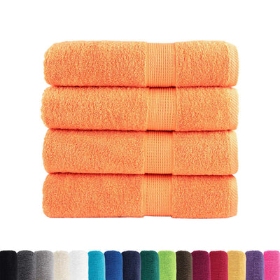 Vidaxl handdoeken solund 4 st 600 g m² 50x100 cm oranje