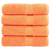 Vidaxl badhanddoeken solund 4 st 600 g m² 70x140 cm oranje