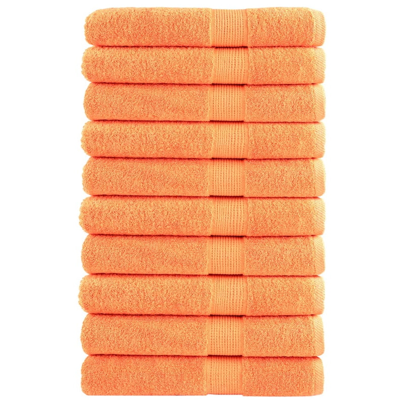 Vidaxl saunadoeken solund 10 st 600 g m² 80x200 cm oranje