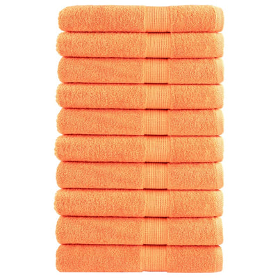 Vidaxl saunadoeken solund 10 st 600 g m² 80x200 cm oranje