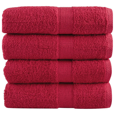 Vidaxl gastendoekjes solund 4 st 600 g m² 30x30 cm rood