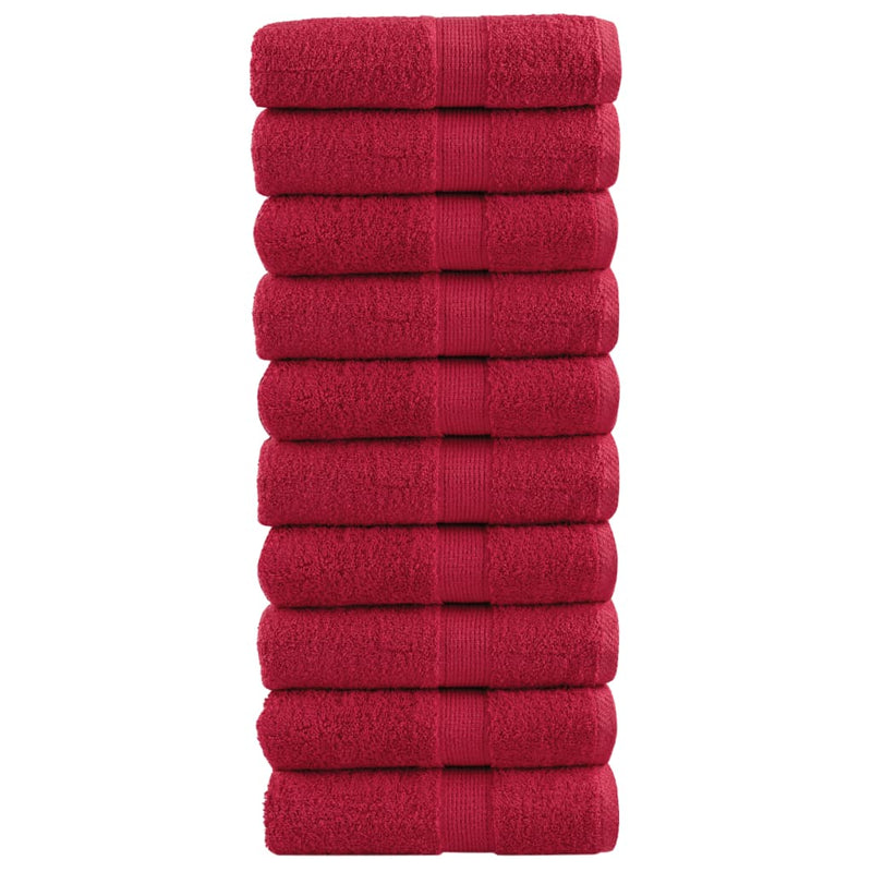 Vidaxl gastendoekjes solund 10 st 600 g m² 30x30 cm rood