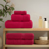 Vidaxl saunadoeken solund 2 st 600 g m² 80x200 cm rood
