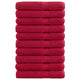 Vidaxl saunadoeken solund 10 st 600 g m² 80x200 cm rood