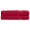 Vidaxl handdoeken solund 2 st 600 g m² 100x200 cm rood