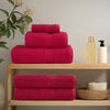 Vidaxl handdoeken solund 2 st 600 g m² 100x200 cm rood