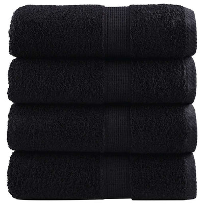 Vidaxl gastendoekjes solund 4 st 600 g m² 30x50 cm zwart