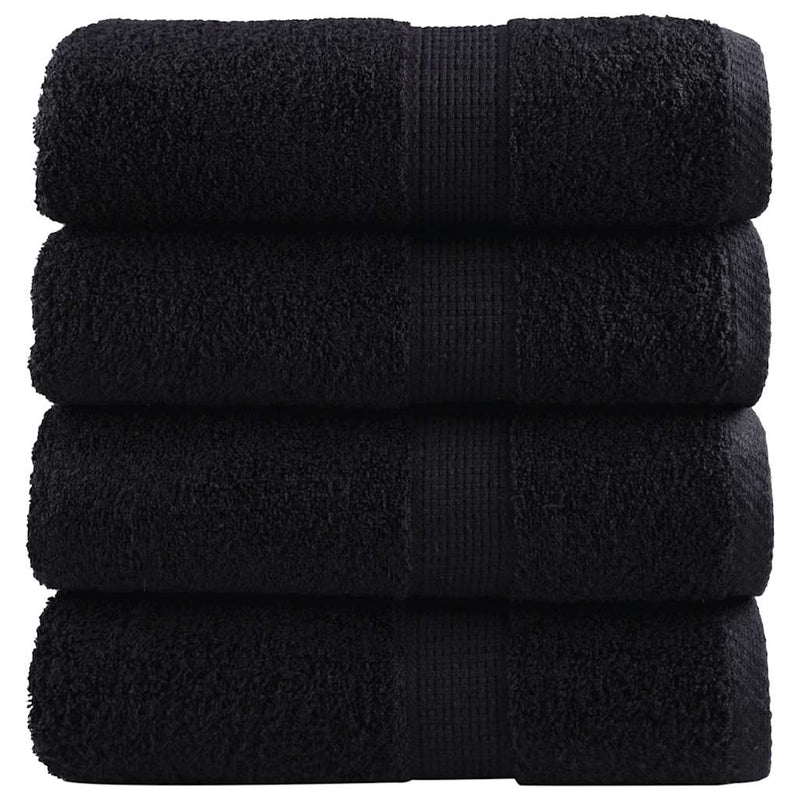 Vidaxl gastendoekjes solund 4 st 600 g m² 30x50 cm zwart