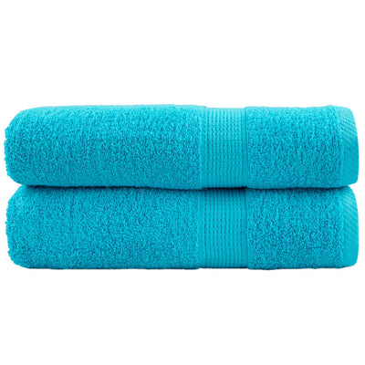 Vidaxl handdoeken solund 2 st 600 g m² 50x100 cm turquoise