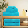 Vidaxl badhanddoeken solund 2 st 600 g m² 70x140 cm turquoise