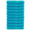 Vidaxl saunadoeken solund 10 st 600 g m² 80x200 cm turquoise