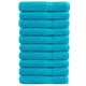 Vidaxl saunadoeken solund 10 st 600 g m² 80x200 cm turquoise