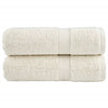 Vidaxl premium washandjes solund 2 stuks crème 30x30 cm 600 g m2