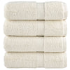 Vidaxl premium washandjes solund 4 stuks crème 30x30 cm 600 g m2