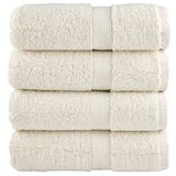 Vidaxl premium washandjes solund 4 stuks crème 30x30 cm 600 g m2 - afbeelding 2