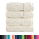 Vidaxl premium washandjes solund 4 stuks crème 30x30 cm 600 g m2 - afbeelding 3