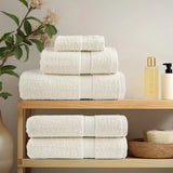 Vidaxl premium washandjes solund 4 stuks crème 30x30 cm 600 g m2 - afbeelding 1