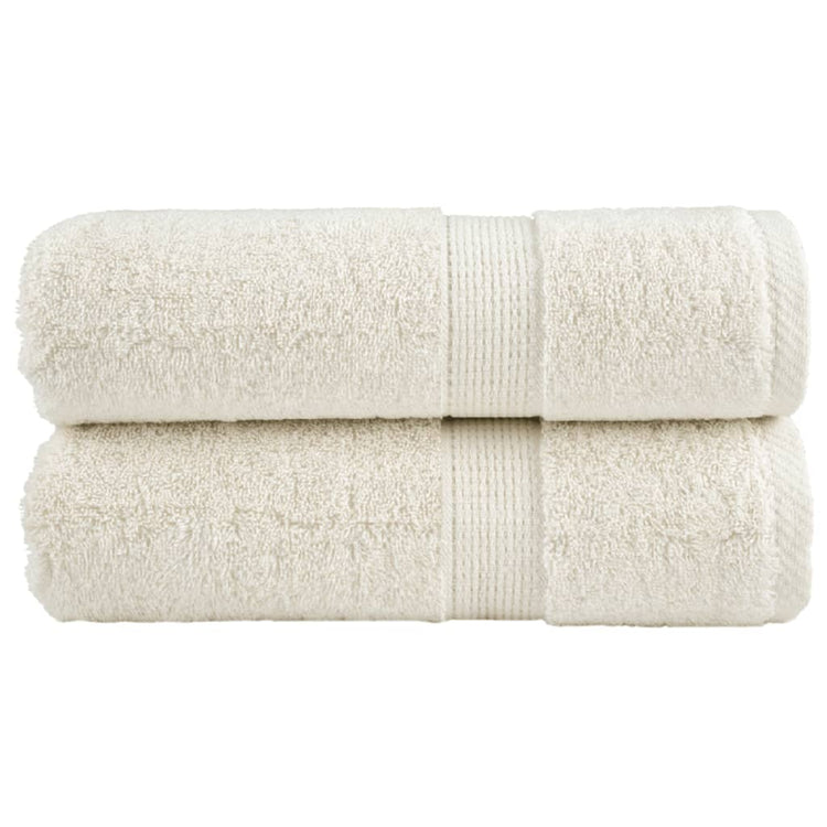 Vidaxl gastendoekjes solund 2 st 600 g m² 30x50 cm crèmekleurig