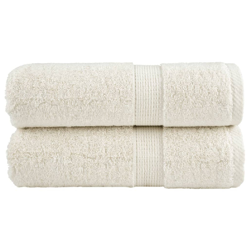 Vidaxl gastendoekjes solund 2 st 600 g m² 30x50 cm crèmekleurig