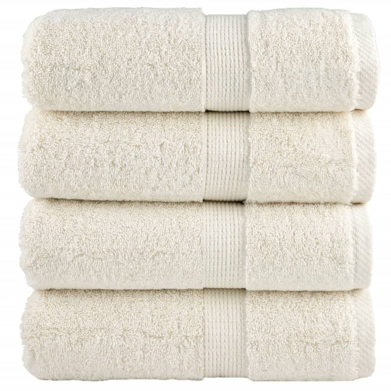 Vidaxl gastendoekjes solund 4 st 600 g m² 30x50 cm crèmekleurig