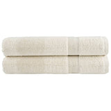 Vidaxl saunadoeken solund 2 st 600 g m² 80x200 cm crèmekleurig - afbeelding 2