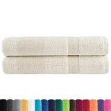 Vidaxl saunadoeken solund 2 st 600 g m² 80x200 cm crèmekleurig - afbeelding 3
