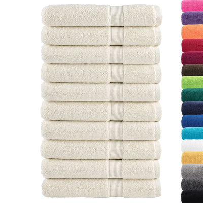 Vidaxl saunadoeken solund 10 st 600 g m² 80x200 cm crèmekleurig