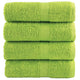 Vidaxl premium washandjes solund 4 stuks appelgroen 30x30 cm 600 g m²