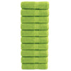 Vidaxl premium washandjes solund 10 stuks appelgroen 30x30 cm 600 g m²