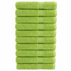 Vidaxl handdoeken solund 10 st 600 g m² 100x200 cm appelgroen