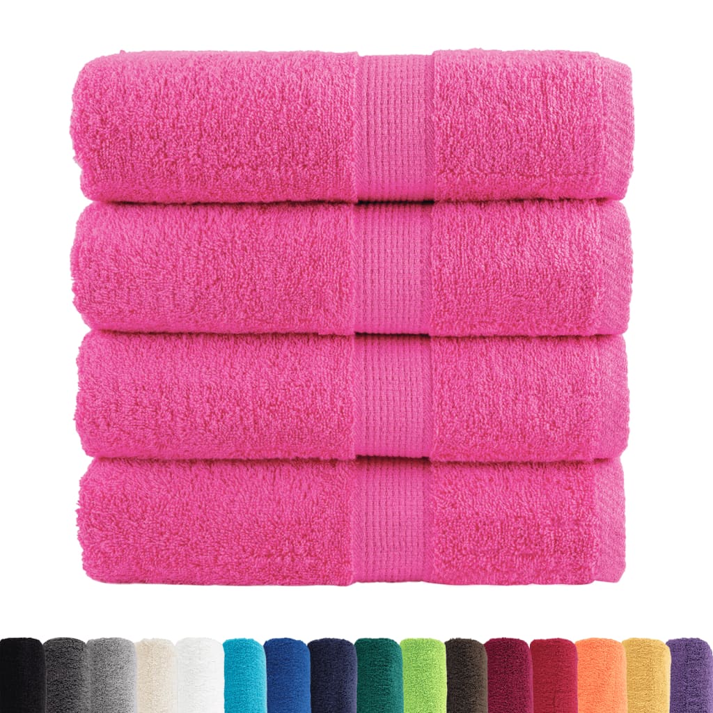 Vidaxl gastendoekjes solund 4 st 600 g m² 30x50 cm roze